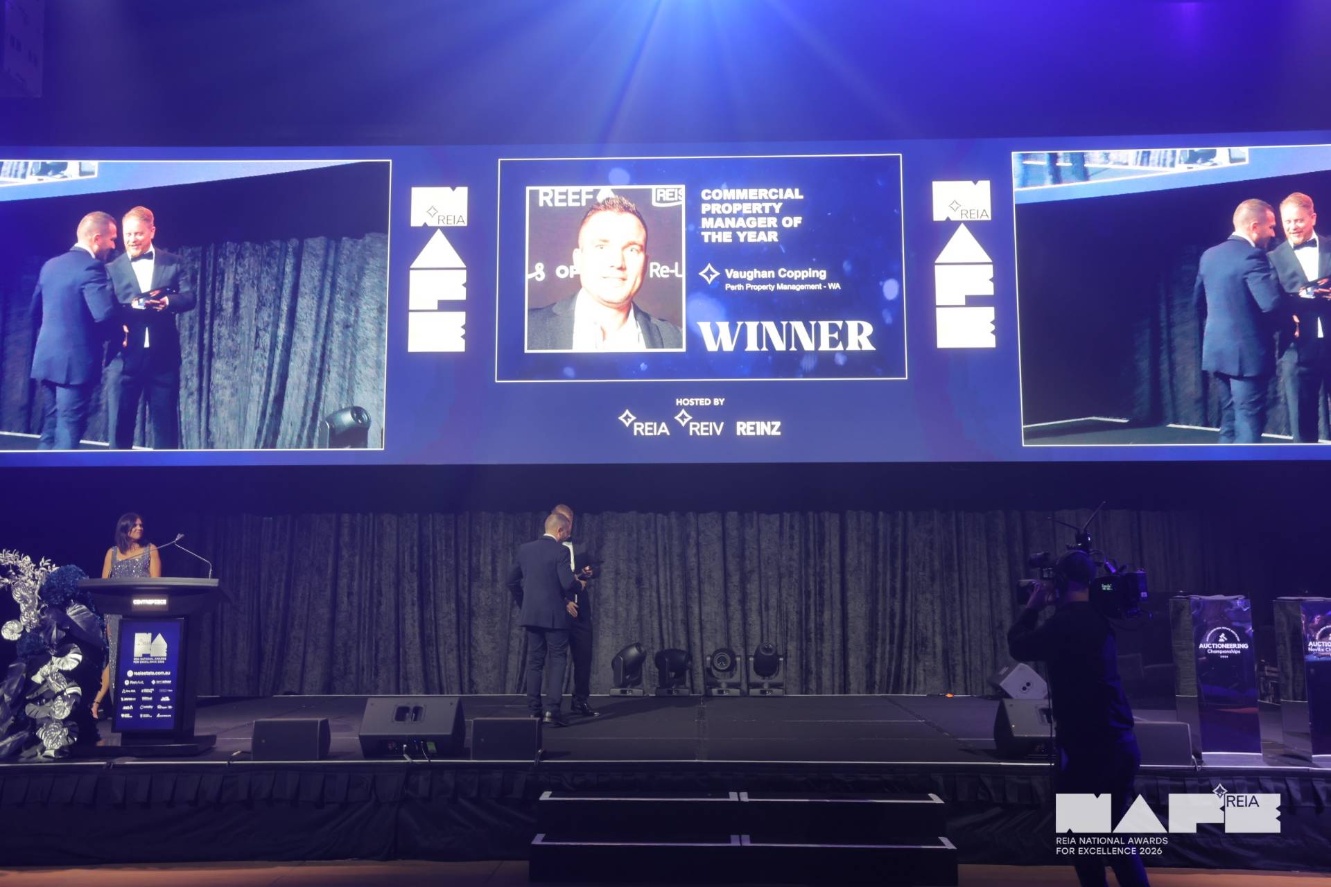 Shot of stage at the 2026 REIA National Awards For Excellence
