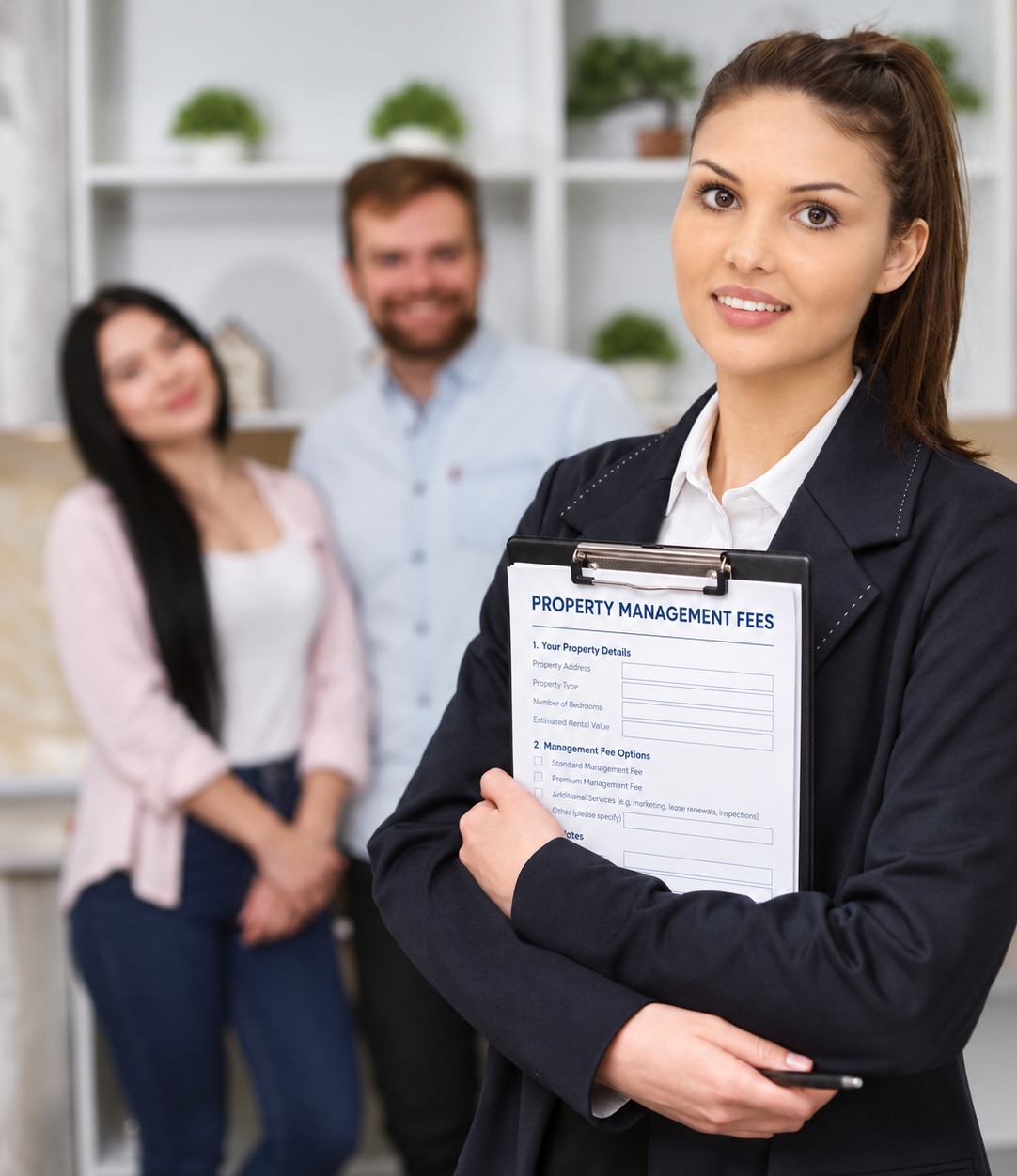 Kristy Copping, Principal at Perth Property Management, with an inspection clipboard